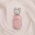 Elegant nio et5 key cover with a pink textured design and silver bear-ear charm, crafted for et5/et7/es6/es8 models.