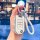 Elegant honda key cover for hr-v, cr-v, civic – premium foldable car key case with rhinestone accents and braided white keych...