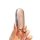 A hand holds a sleek, rose-gold ideal l7/l8/l9 metal key cover, adorned with sparkling rhinestones and featuring three functi...