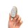 A hand holds a gac trumpchi gs8 key cover 2nd gen, showcasing its sleek white design with gold accents and diamond-like embel...