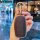 A hand holds a sleek, gold-trimmed key cover for the chery tiggo 8 plus kunpeng edition, featuring a textured black finish an...
