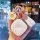 Elegant wuling binguo key cover for 2024 cloud sky edition, featuring a white leather design with gold accents, a flower char...
