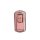 Elegant pink honda pcx160 ns125la motorcycle key cover with a textured finish and sleek silver border, designed for stylish p...