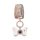 Elegant modern santa fe key cover for 13-17 models, featuring a sparkling design with a butterfly charm and rose gold accents...
