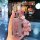 Elegant mitsubishi outlander key cover with sparkling rhinestone design, featuring a cute bear charm and a stylish ring for e...