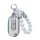 Elegant wuling hongguang mini ev key cover with pearl and metallic bead accents, designed for the 2022 mini gb 3rd gen, featu...