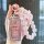Elegant pink toyota crown kluger key cover for 2021–2023, adorned with sparkling crystals and a beaded charm, perfect for sty...