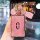 Elegant pink aito m7 key cover for women, featuring a slim card-style design with glittery texture and decorative accessories...