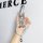 A hand holds a sleek porsche key cover with a braided white strap and decorative charms, designed for panamera, cayenne, and ...