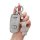 A hand holds a sparkling, crystal-embellished key cover for geely vehicles, featuring a teddy bear charm and a sleek, premium...