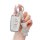 A hand holds a sparkling silver hyundai key cover with a teddy bear charm, designed for models like the ix35, elantra, and ve...