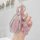 Elegant jetour key cover case with sparkling pink design and teddy bear charm, offering stylish protection for your car key.