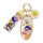 Infiniti q50l key cover featuring a charming cartoon design with gold accents and a decorative flower charm, perfect for styl...