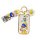 Chery qq ice cream key cover for women featuring a cute cartoon design with a little rich bride theme, gold accents, and a pl...