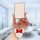 A hand holds a zeekr 001 bluetooth smart key cover with a minnie mouse charm, featuring a sleek white design and a red bow, s...