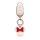 Premium silicone key cover for ideal l9 featuring a minnie mouse charm with a red bow and elegant design.