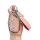 Elegant pink mg5 mg6 zs key cover with glittery finish, featuring a sleek design and leather strap for stylish car owners.