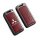 Elegant red mitsubishi key cover for outlander, asx, pajero, and lancer, featuring a sleek design with embossed logo and func...