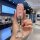 Elegant pink ford key cover for focus, ecosport, mondeo, featuring premium leather and a sparkling ring keychain, showcased i...