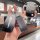Chery tiggo 3 key cover displayed with a stylish leather keychain, featuring a front view of the sleek black design and funct...