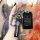 Elegant land rover key cover for women, featuring a sleek black design with a range rover logo and functional keychain, perfe...