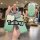 Tailing e-bike key cover featuring a stylish green design with a diamond-embellished keychain, shown in front view for the eb...