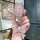 Elegant pink key cover for hyundai models like ix35 and elantra, featuring a glittery design and a decorative bow keychain.