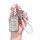 A hand holds a sleek, silver key cover for buick excelle, regal, lacrosse, and verano, featuring a textured design and a styl...