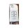 White mazda 6 key cover for older models (2003–2012), featuring lock, unlock, and panic buttons with a sleek, genuine leather...