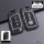 Skoda key cover for octavia, superb & kodiaq: carbon fiber + silicone model b - single shell, fits keys with lock, unlock, an...