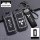 Leather rope mitsubishi key cover for outlander 2021, eclipse cross, and asx, featuring carbon fiber and silicone design, sho...