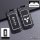 Carbon fiber and silicone mitsubishi key cover for outlander 2021, eclipse cross, asx, featuring a sleek design with a textur...