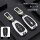 Silver chevrolet key cover with metal buckle, designed for models like volt, malibu xl, and trax, featuring a sleek deep spac...