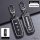 Carbon fiber and silicone mazda key cover for cx-30, cx-5, mazda3, and axela, featuring a sleek design with button access and...