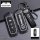 Premium leather key cover for mazda cx-30, cx-5, mazda3, and axela, featuring carbon fiber design and silicone protection.
