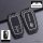 Carbon fiber and silicone toyota camry 2023-2024 key cover, model c, shown before and after application on a sleek, textured ...