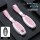 Pink and silver nissan key cover for the 14th-gen sylphy, featuring a wrist strap and durable leather shell design.