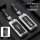 Chery key cover for tiggo 7 & tx – premium leather shell in silver/deep space black, featuring a wrist strap and sleek design...