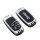 Jeep key cover for compass, cherokee, renegade, and grand cherokee, featuring a sleek black and silver design with the jeep l...