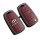 Elegant red leather key cover for buick excelle, featuring a sleek design with embossed buttons and the buick logo, perfect f...