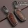 Brown leather key cover for roewe rx5 plus, featuring a sleek design with embossed buttons and a secure clip, ensuring full p...