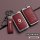Red renault key cover with leather strap and metal frame, designed for 2022 koleos & kadjar models, offering full protection ...