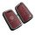 Elegant red volkswagen key cover for lavida, t-roc, lamando, and more, featuring a sleek leather design with embossed logo an...