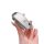 Elegant skoda key cover for octavia, rapid, superb & kamiq, featuring a sleek silver design with sparkling rhinestone accents...
