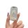 A hand holds a sleek, silver chevrolet key cover designed for cruze, malibu, and trax models, featuring a textured pattern an...