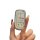 A hand holds a sleek, silver jeep key cover designed for compass, cherokee, and grand cherokee models, featuring a textured s...