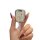 A hand holds a sleek, metallic key cover designed for peugeot 207, 206, and 307 remote fobs, featuring a textured finish and ...