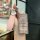 Elegant gac trumpchi m8 key cover with a glittery pink design, featuring a stylish leather strap and a decorative h charm for...