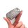 A hand holds a sleek, silver key cover with a glittery texture, designed for the 2024 buick yangyang & gl6, featuring a secur...