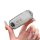 Elegant silver mazda cx-5 key cover for 2021+ models, featuring a textured design and secure button protection, held by a han...